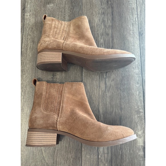 Lucky Brand Suede Leather Ankle Boots Pelerton Size 8.5 - Picture 5 of 9